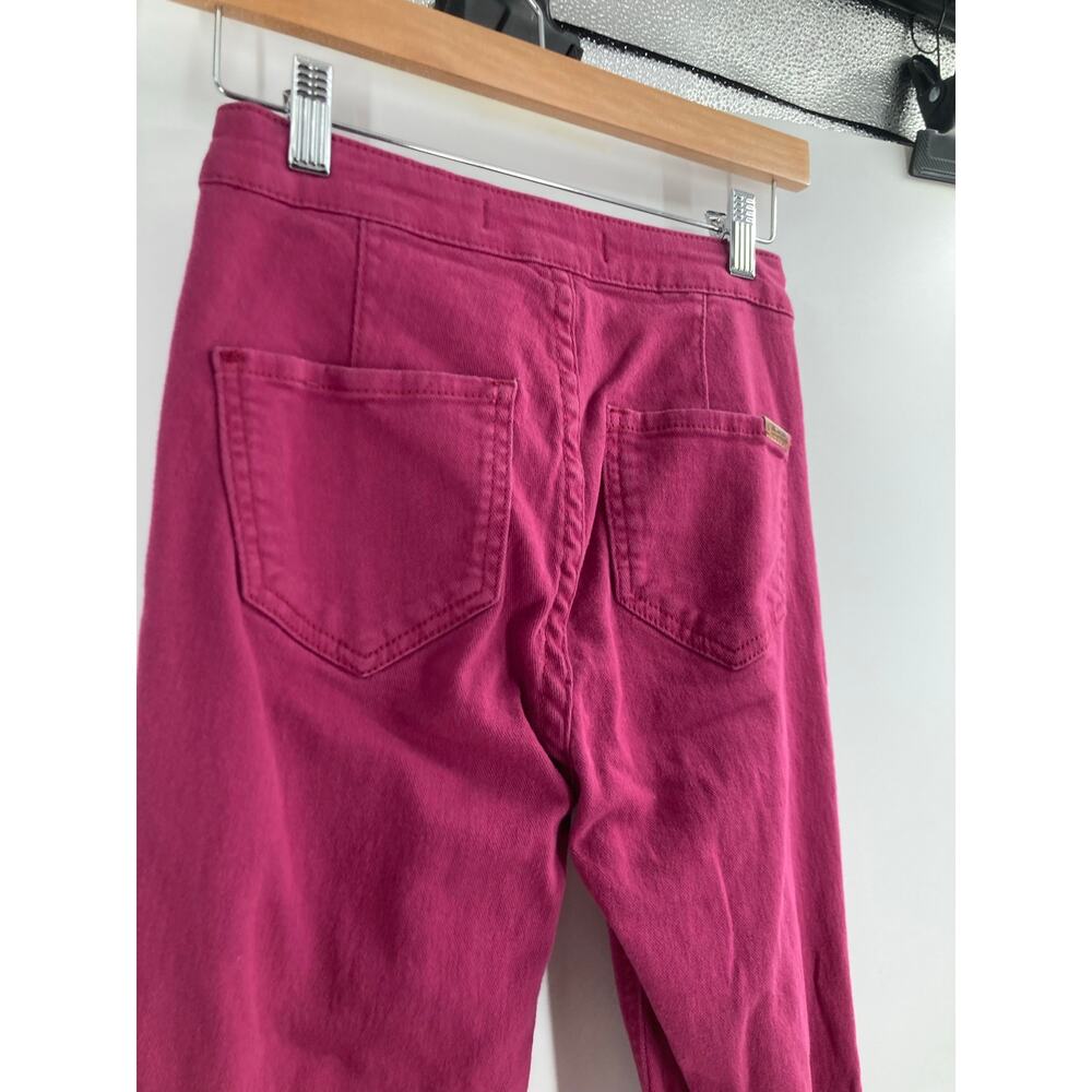 Rock & Roll Cowgirl Burgundy Bell Bottom Jeans Rodeo Women’s Western 25x36 - Picture 6 of 11